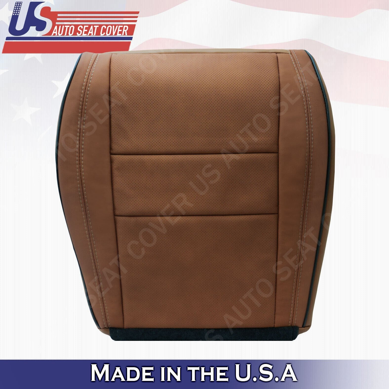 2018 For Jeep Grand Cherokee OVERLAND Passenger Top Bottom Leather Covers Brown