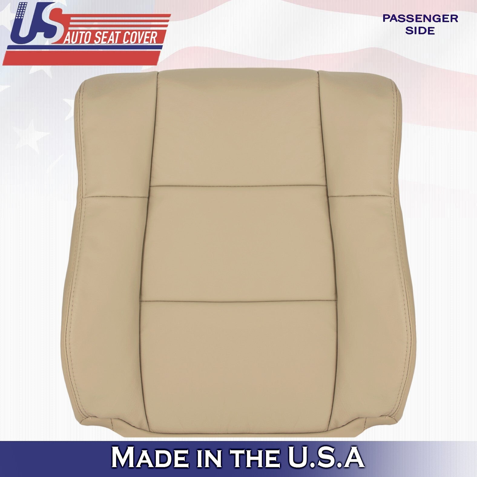 1997 1998 1999 For Lexus ES300 Passenger Side Top Leather Seat Cover Ivory Tan