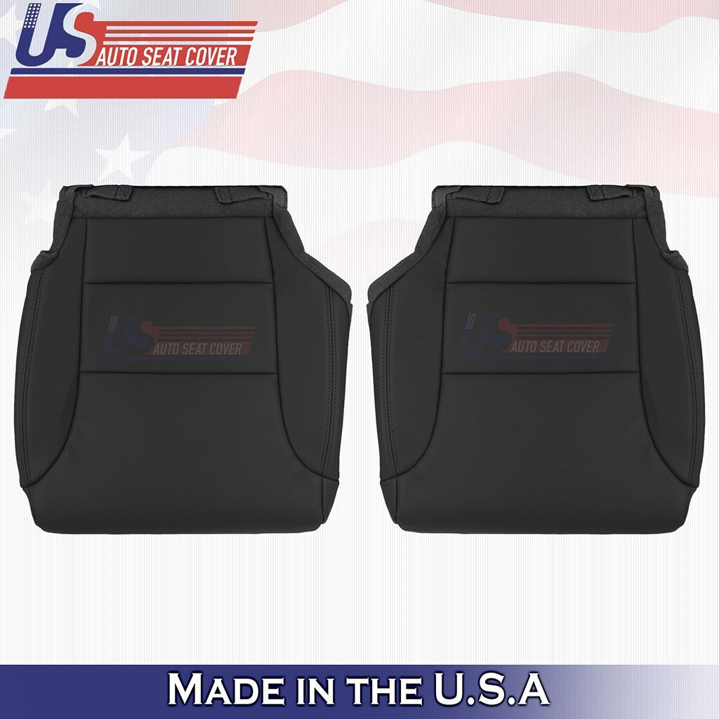 2012 to 2015 For Honda CR-V Driver & Passenger Bottom Leather Seat Covers Black