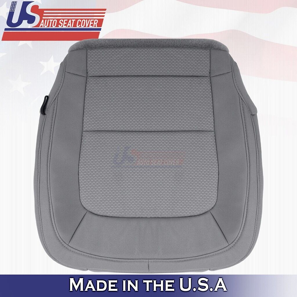 2015 to 2021 Fits Chevy Colorado Driver Bottom Cloth Seat Cover Dark Ash Gray