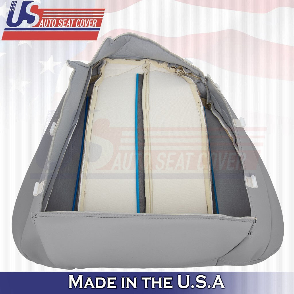 1990-1995 Fits Mercedes Benz SL320 Passenger Bottom &Top Leather Seat Cover Gray