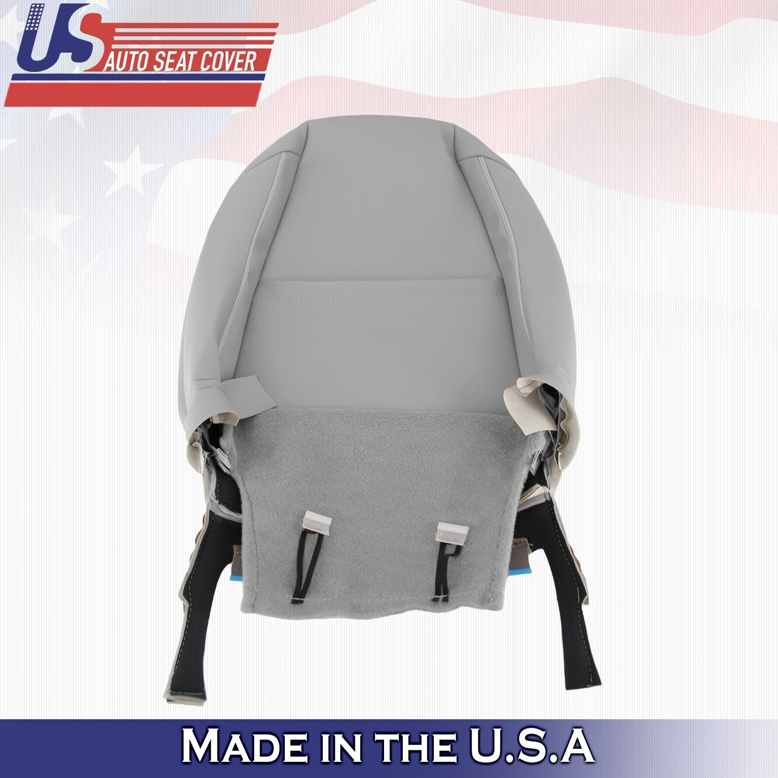 2006 2007 For Toyota Highlander Driver Top Perforated Leather Seat Cover Gray