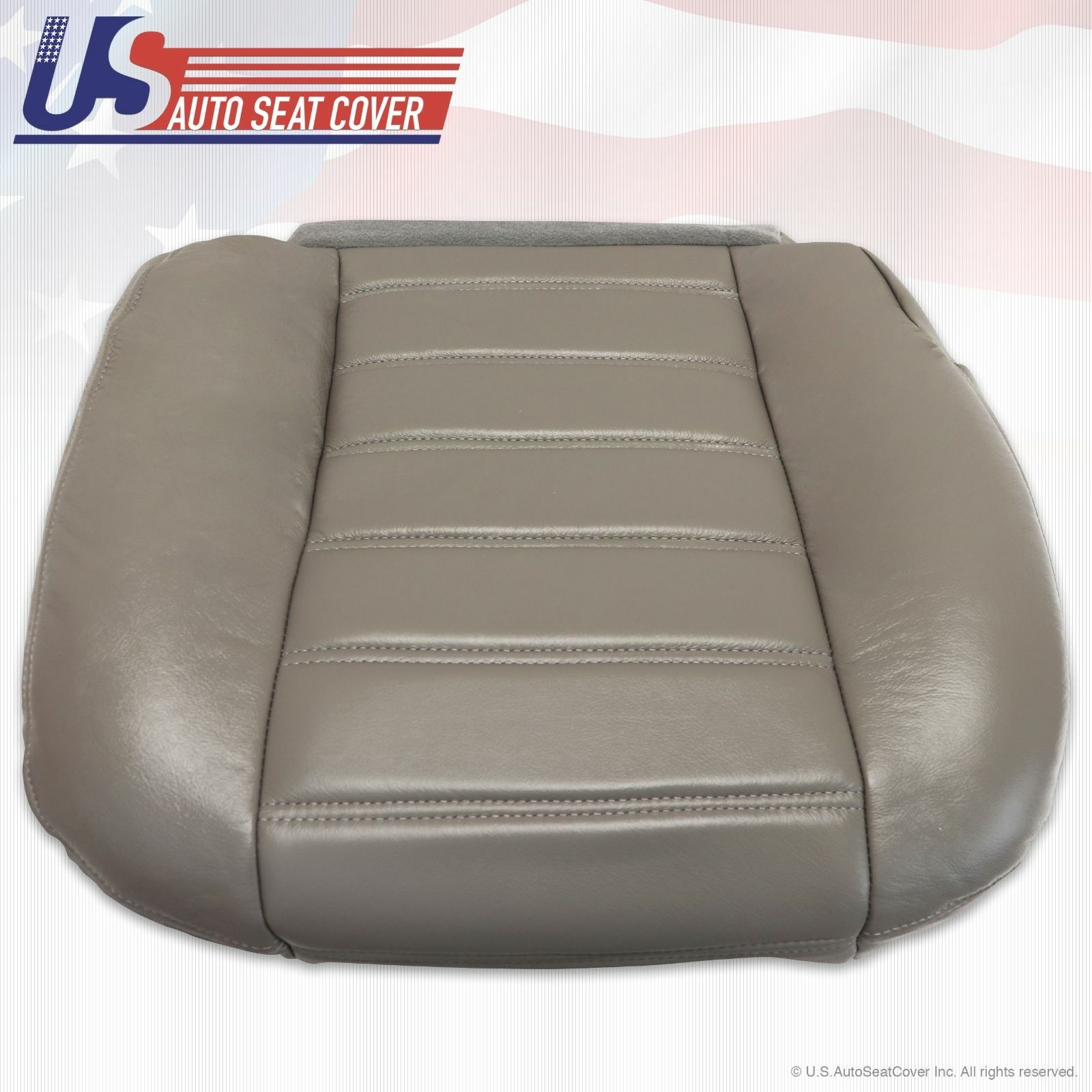 2003 to 2007 Hummer H2 Passenger Side Bottom Replacement Vinyl Seat Cover Gray