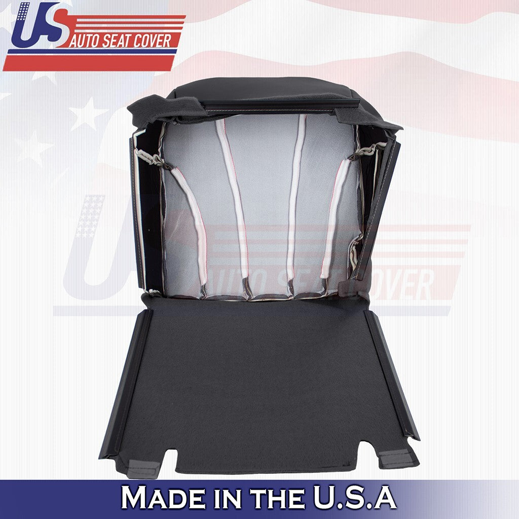 2001 2002 Fits Chevy Silverado WT Rear Set Bottoms Vinyl Seat Cover Dk Graphite