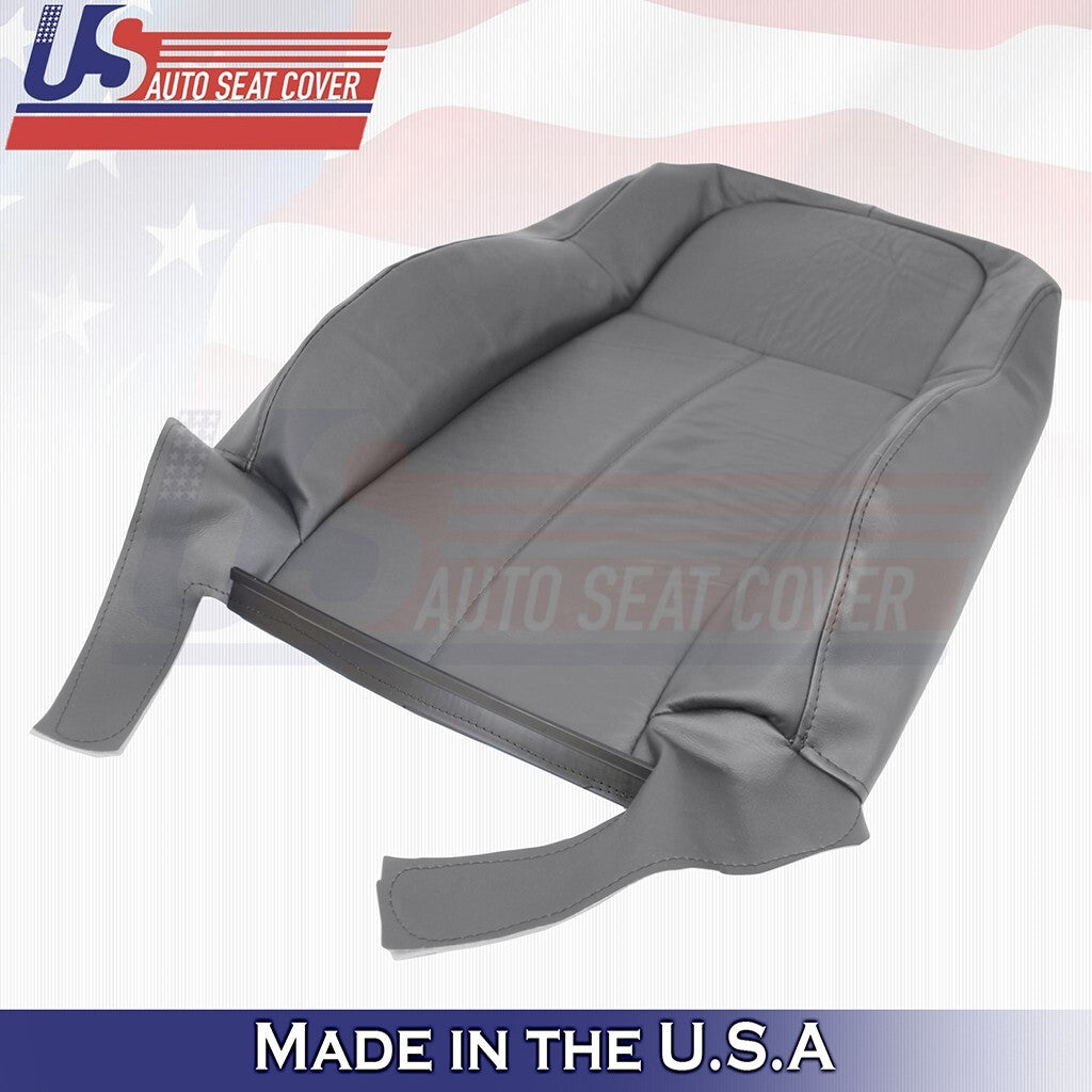 2005 to 2010 Fits Chrysler 300C Limited Driver Top Bottom Leather Cover Gray