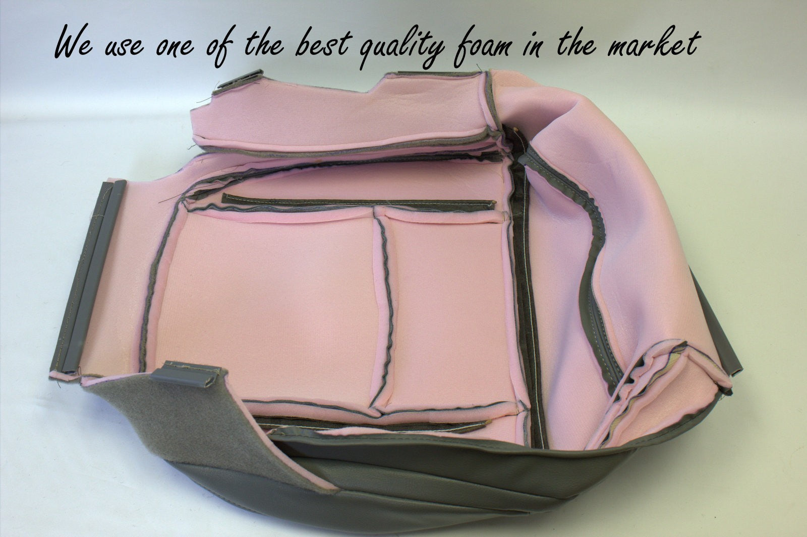 04 05 2006 2007 2008 Ford F150 Lariat Driver Bottom Seat Cover Flint Gray Vinyl