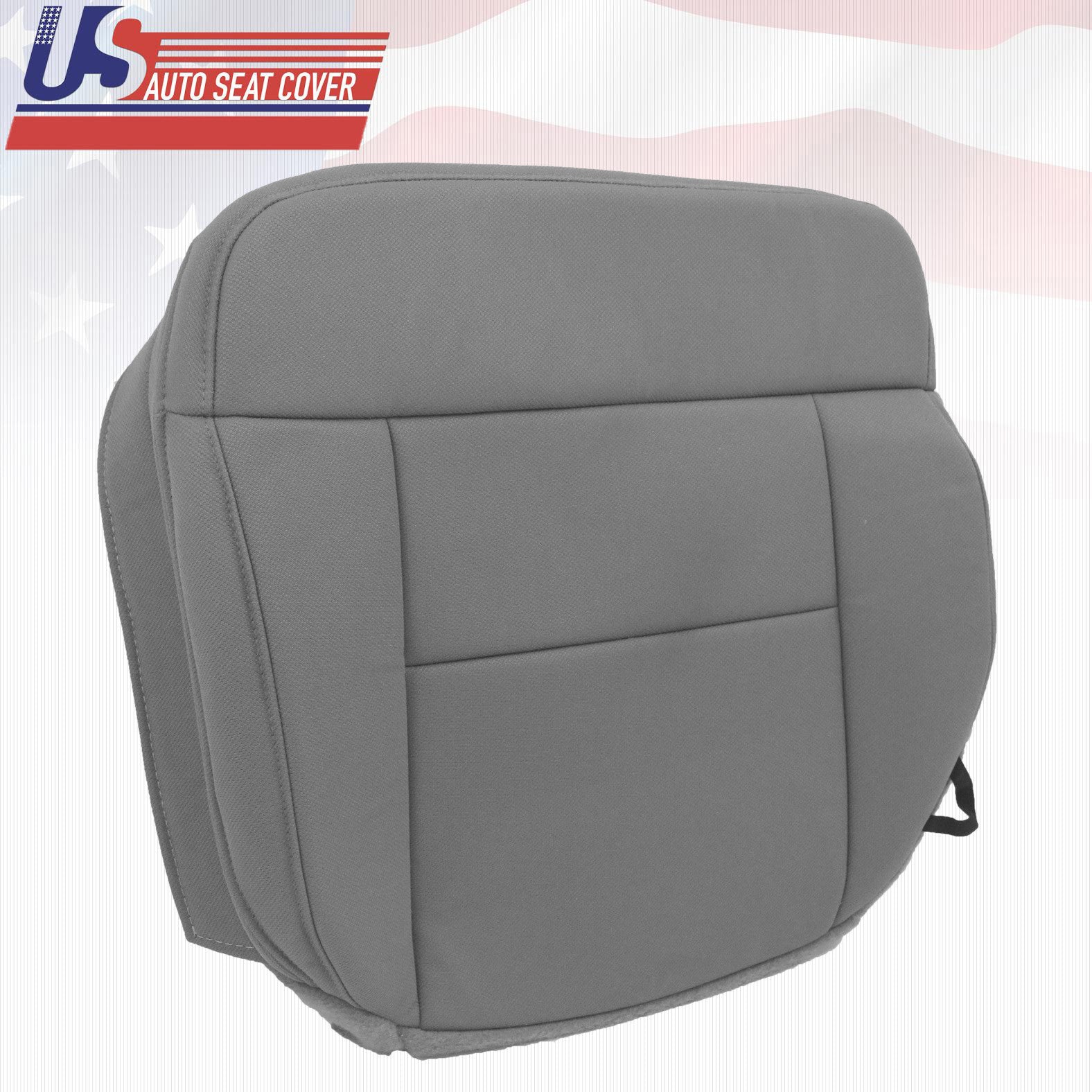 2004 Ford F150 Lariat Driver Side Bottom Replacement Cloth Seat Cover FLINT GRAY