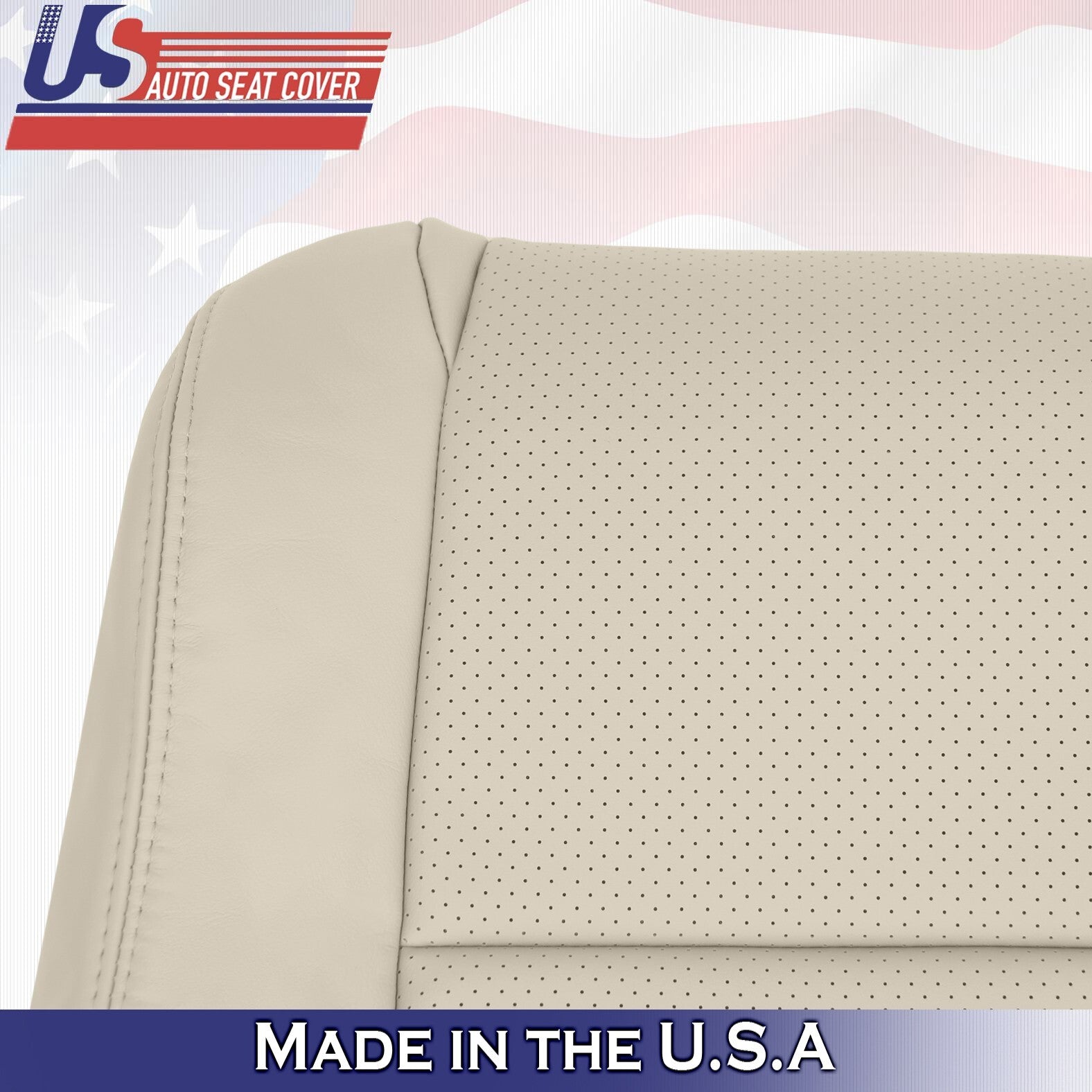 2004 to 2008 For Toyota Solara Front Passenger Top Perf Leather Seat Cover Tan