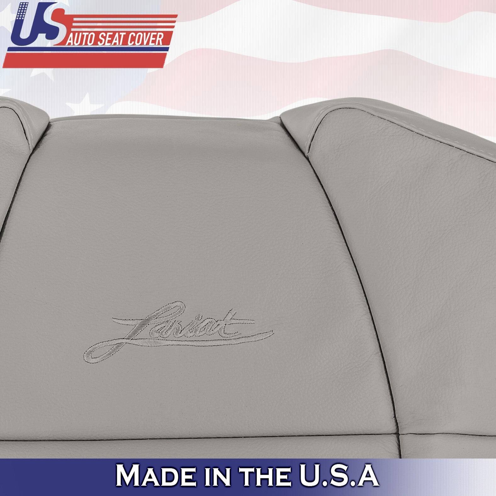 2003 For Ford F150 Extended Cab Driver Side Top Leather Seat Cover Med Graphite
