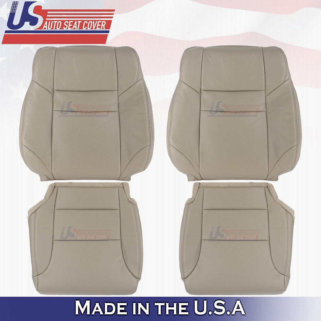 2012 - 2016 FOR Honda CR-V Driver & Passenger Bottoms-Tops Leather Cover Tan