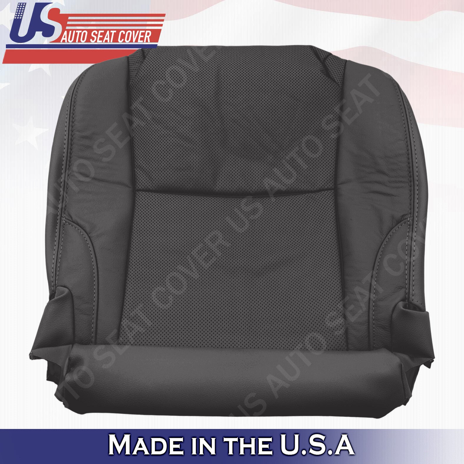 Fits 2011 Lexus IS250 IS350 Driver Side Bottom Seat Cover-Leather- Black