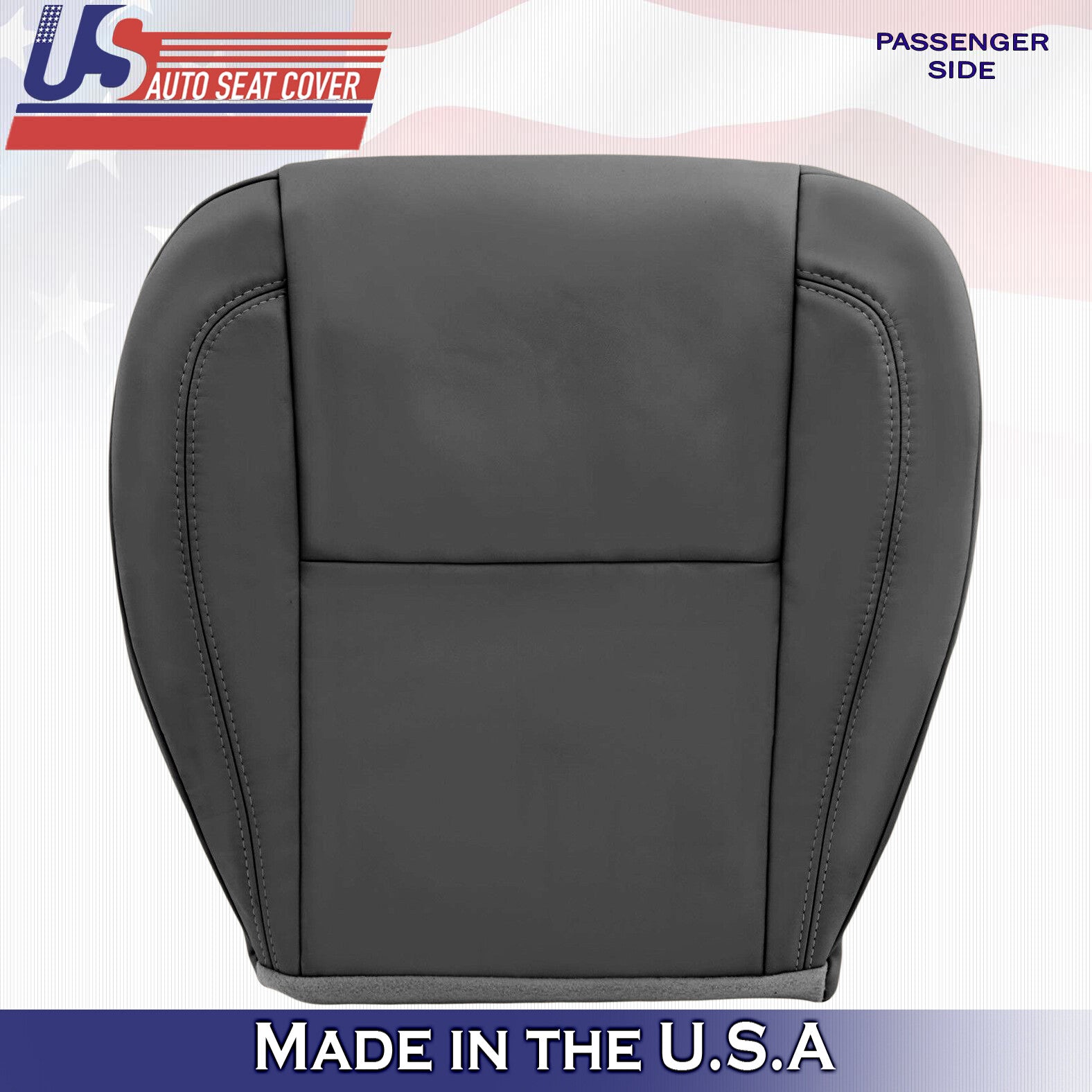 2001 2002 2003 For Lexus GS300 Passenger Bottom Solid Leather Seat Cover Black
