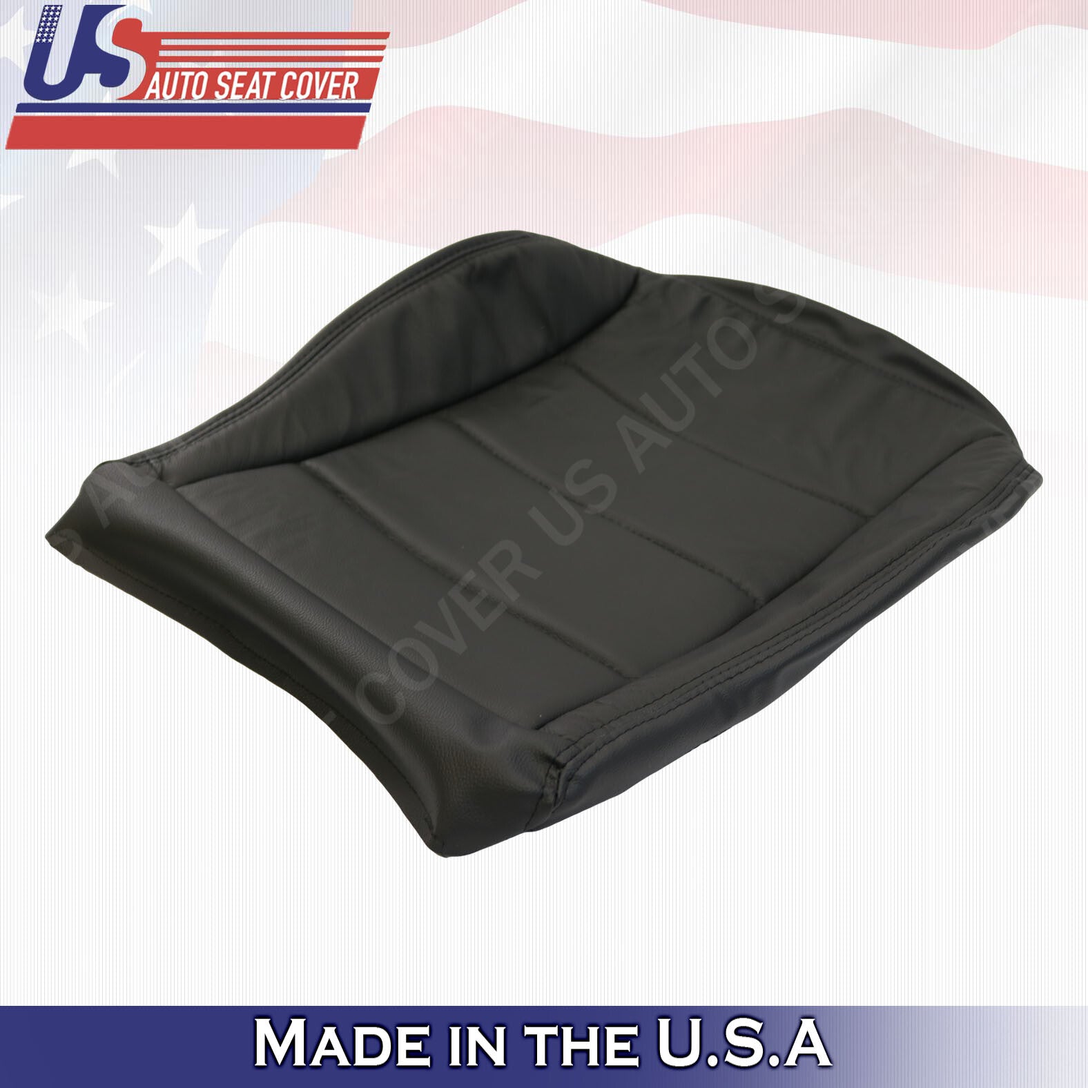 1999 to 2004 Volkswagen Jetta Front Driver Bottom Leather Seat Cover In Black