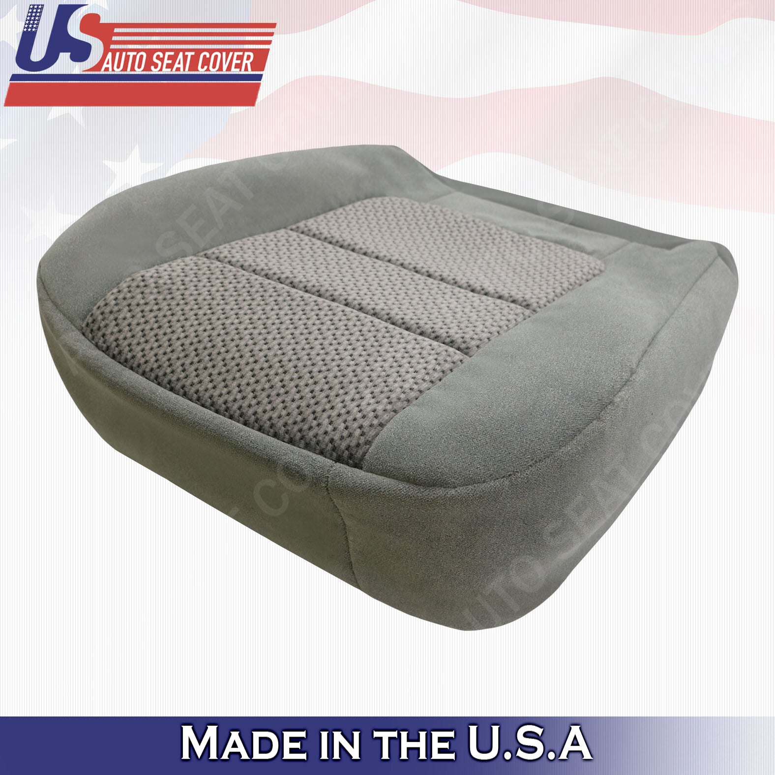 2001 Ford F250 F-350 F-450 XLT Driver Bottom Cloth Seat Cover Med. Graphite Gray