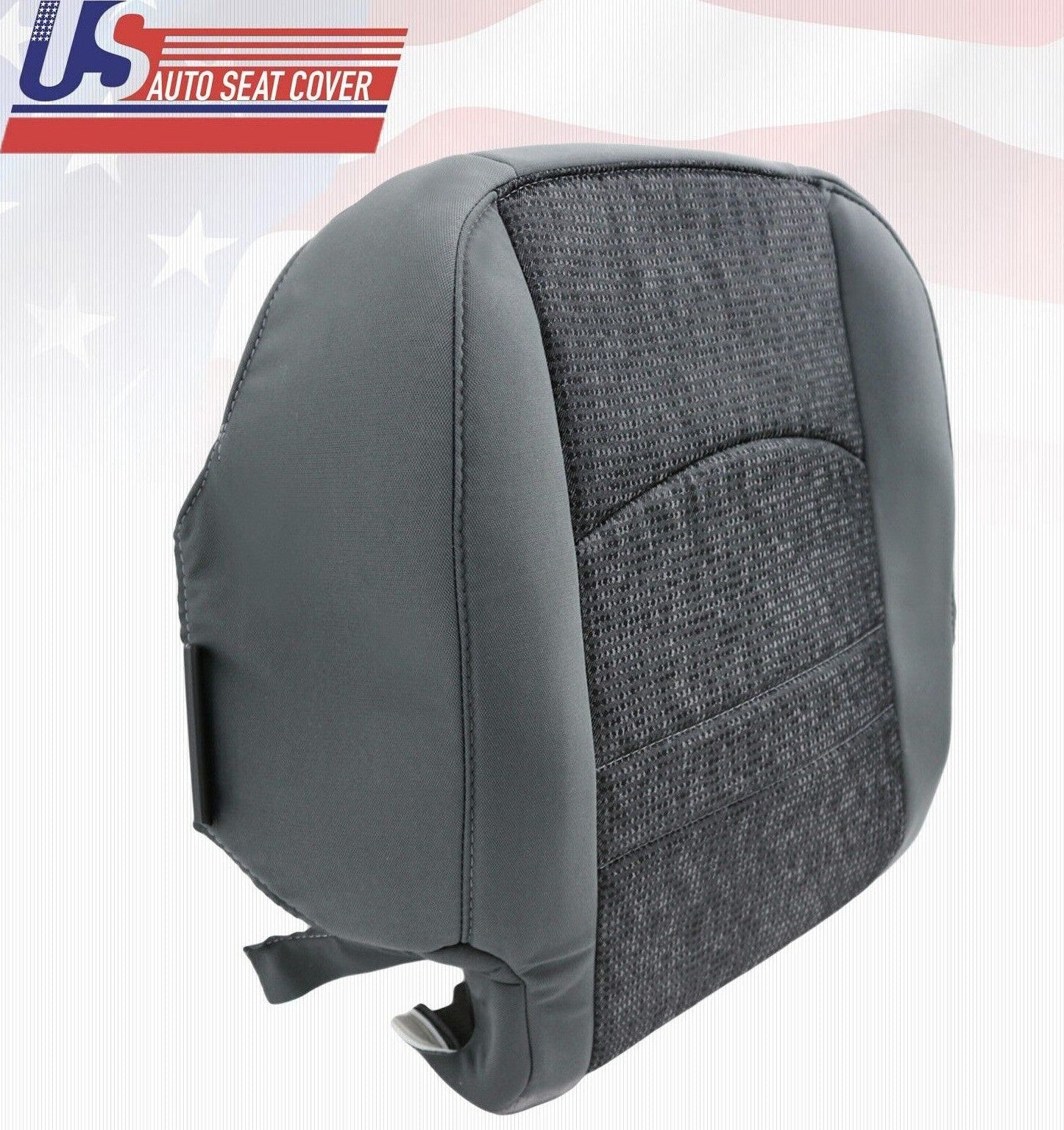 2017 2018 For Dodge Ram 5500 SLT Driver Passenger Bottom Cloth Seat Covers Gray