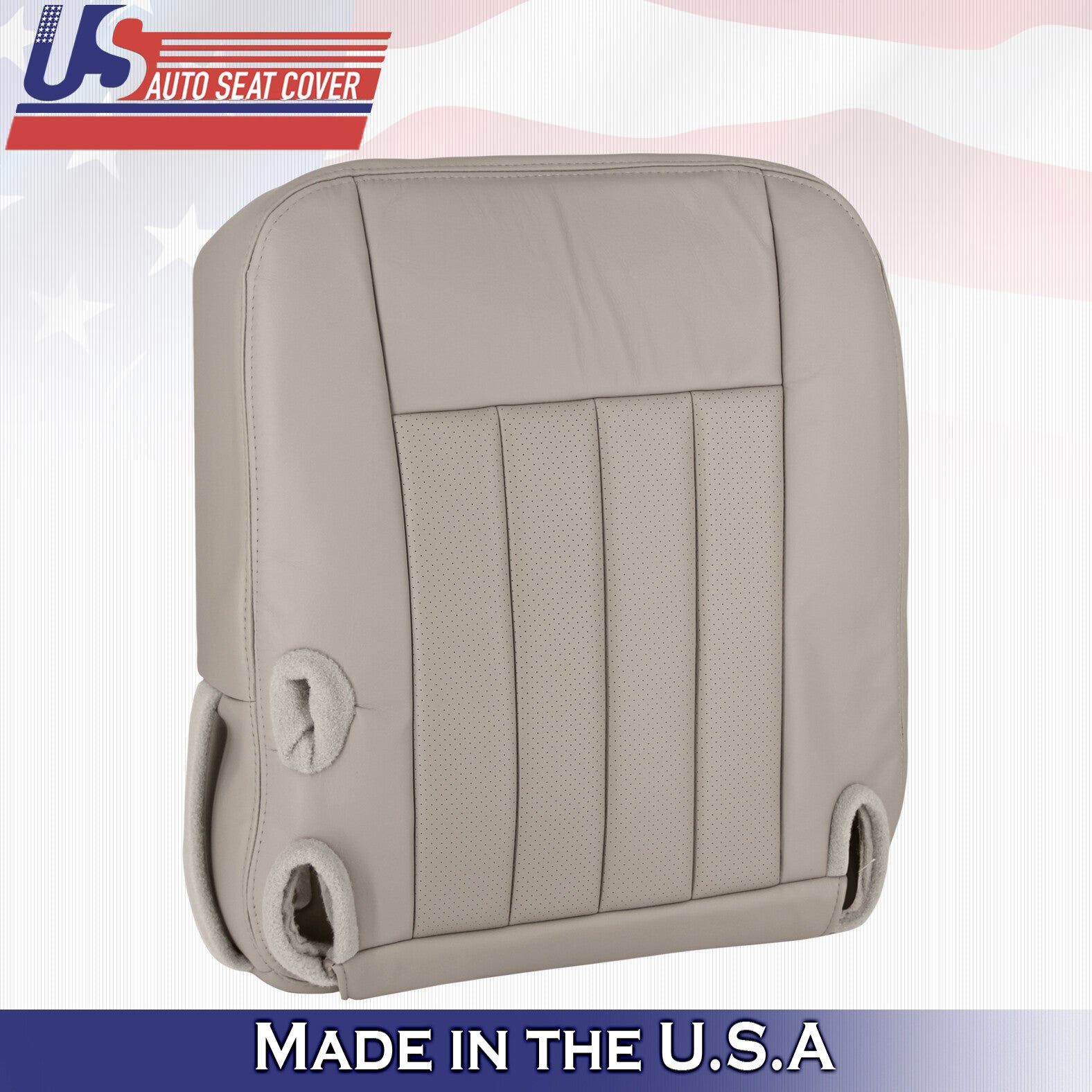 2003 to 2005 For Lincoln Town Car Signature Passenger Bottom Leather Cover Gray