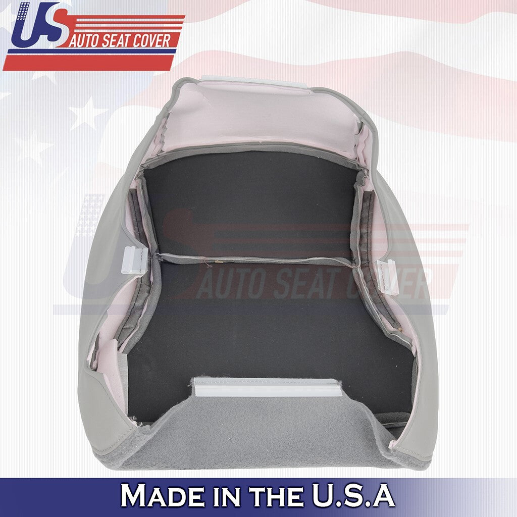 Passenger Bottom & Top Leather Seat Cover Gray FIts 1997 1998 Ford F150 Lariat