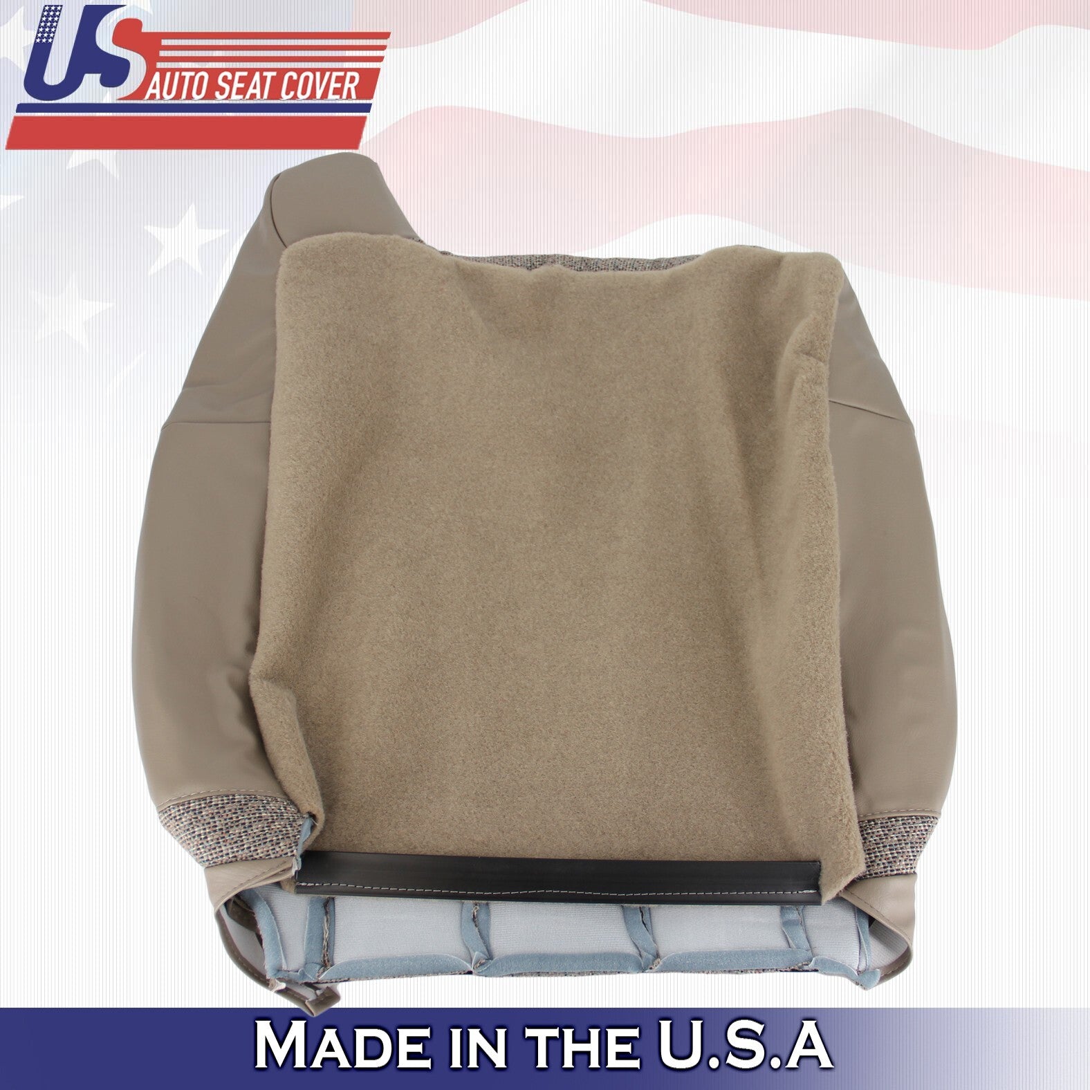 1999-2002 For Chevy Silverado 1500 Cloth Driver Side Seat Covers Neutral Tan