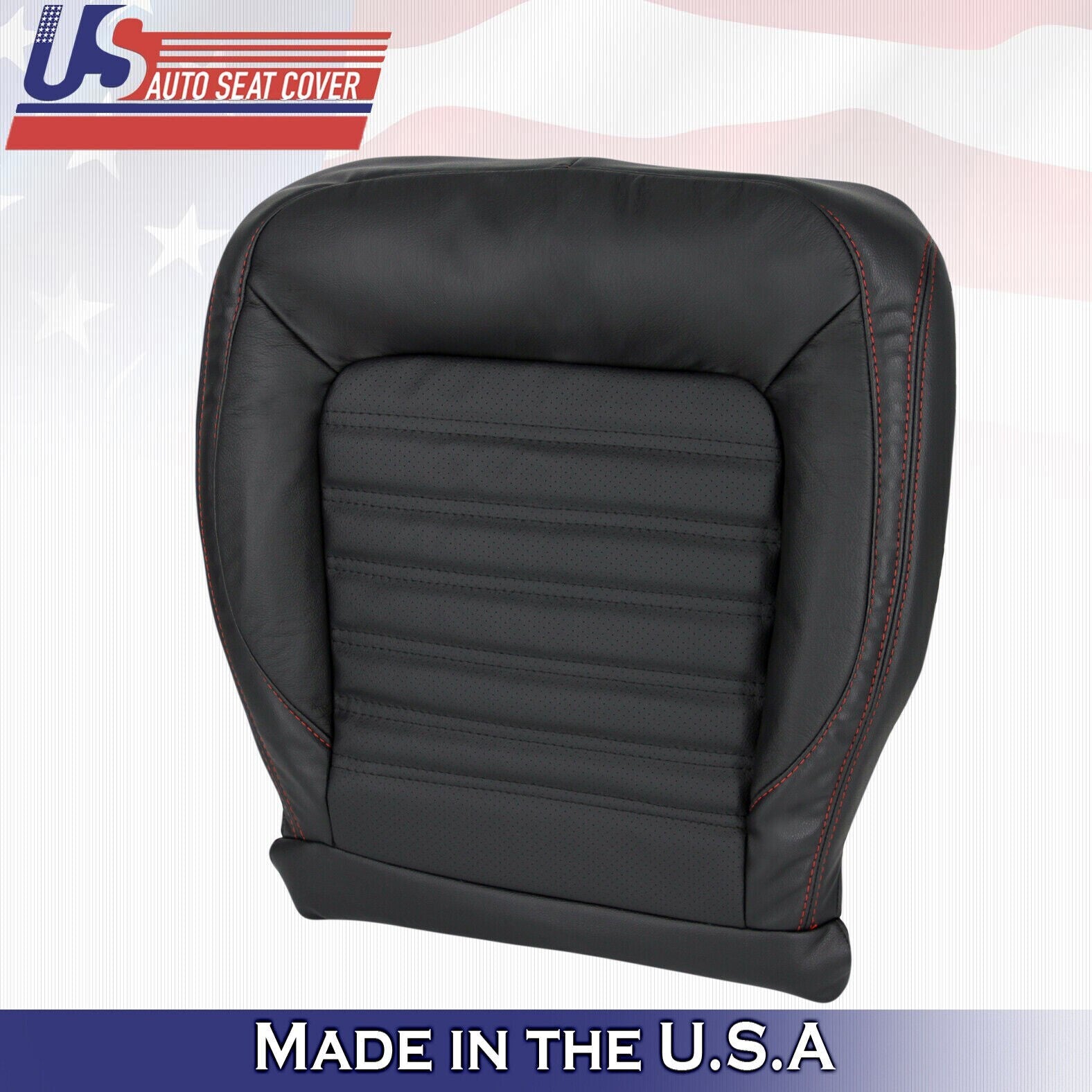 2011 to 2018 FITS VW Jetta GLI Driver & Passenger Bottoms-Tops Seat Cover Black