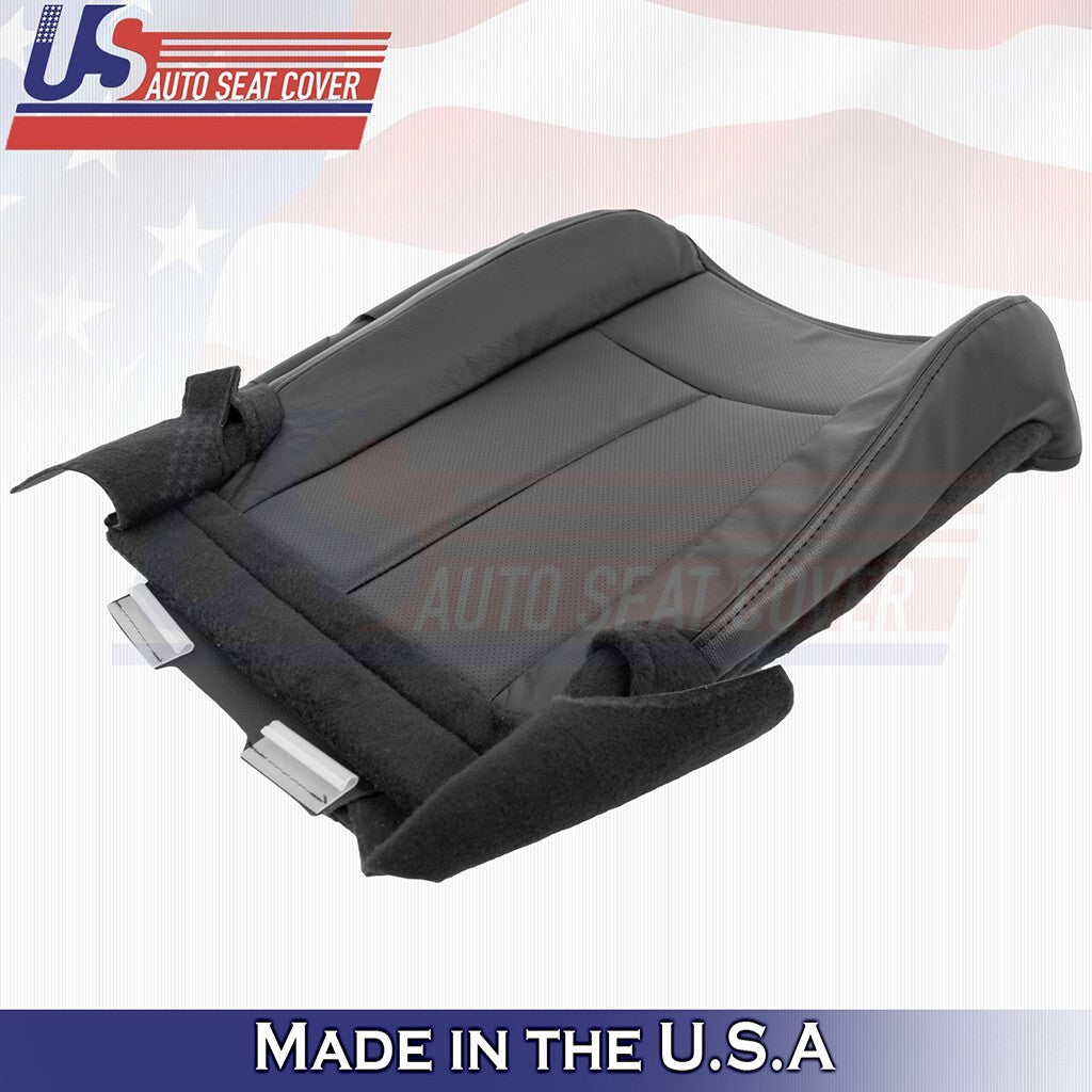 2015 to 2017 Fits Ford Expedition Front Set Bottoms w/ Perf Leather Cover Black