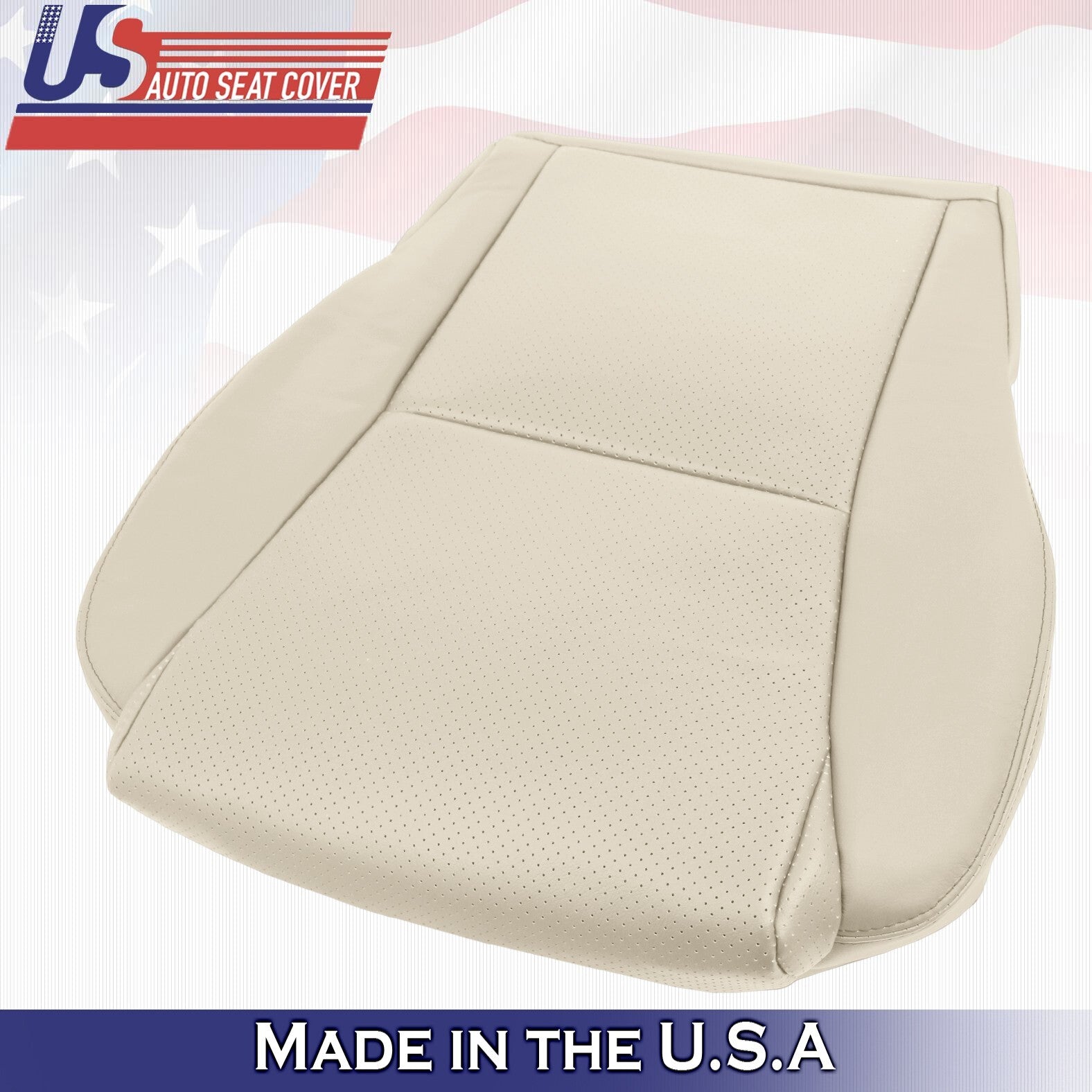 2007 For Toyota Solara Convertible Front Passenger Bottom Leather Seat Cover Tan