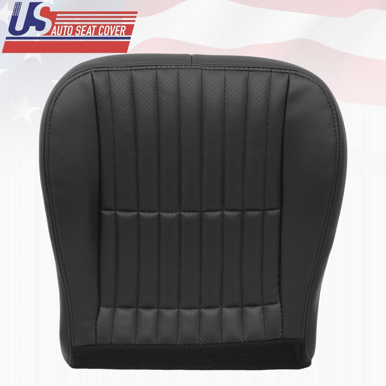 1997 1998 For Chevy Camaro Driver& Passenger Bottoms &Tops Leather Cover Black