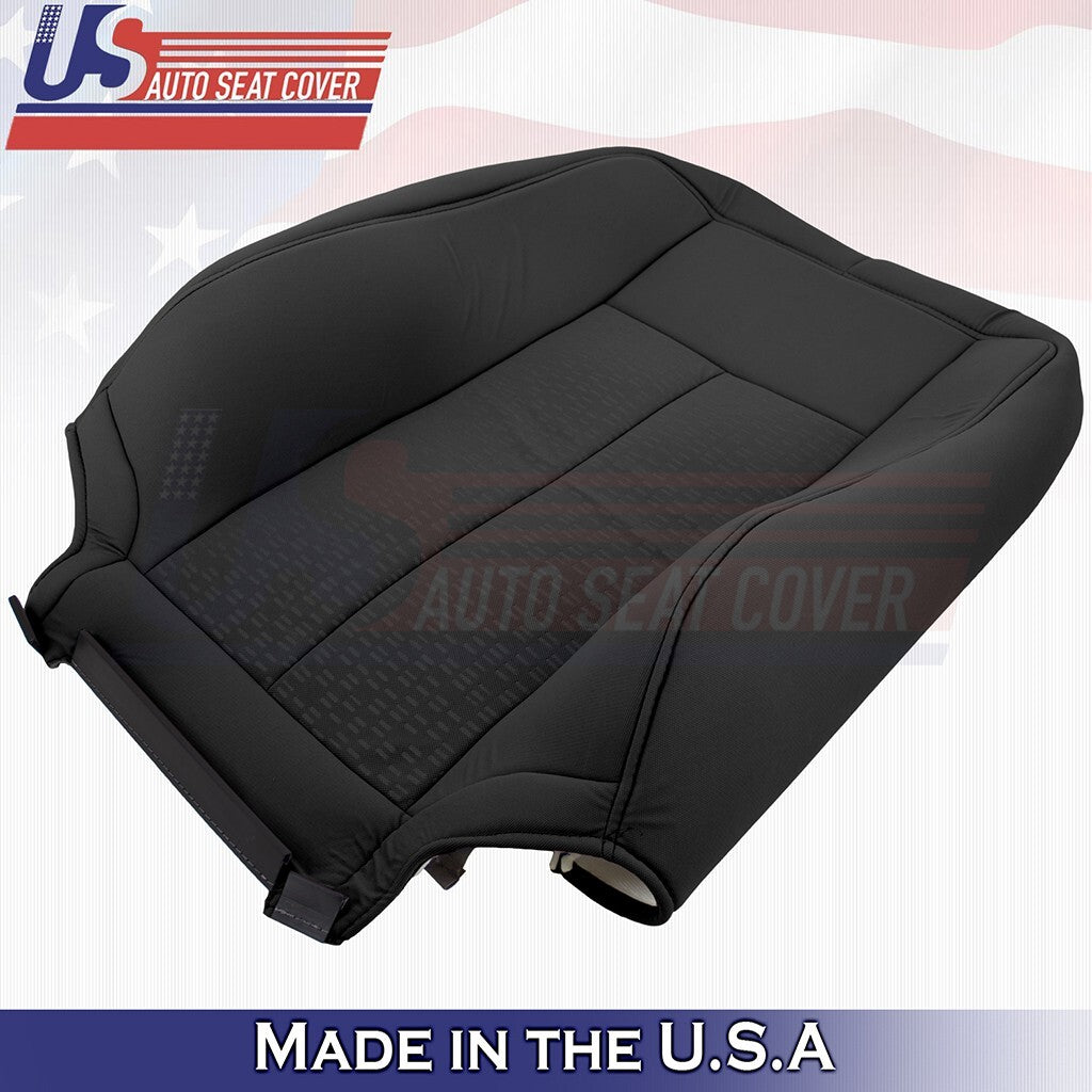 2007 to 2014 Fits Ford Expedition XLT Passenger Top Cloth Seat Cover Black