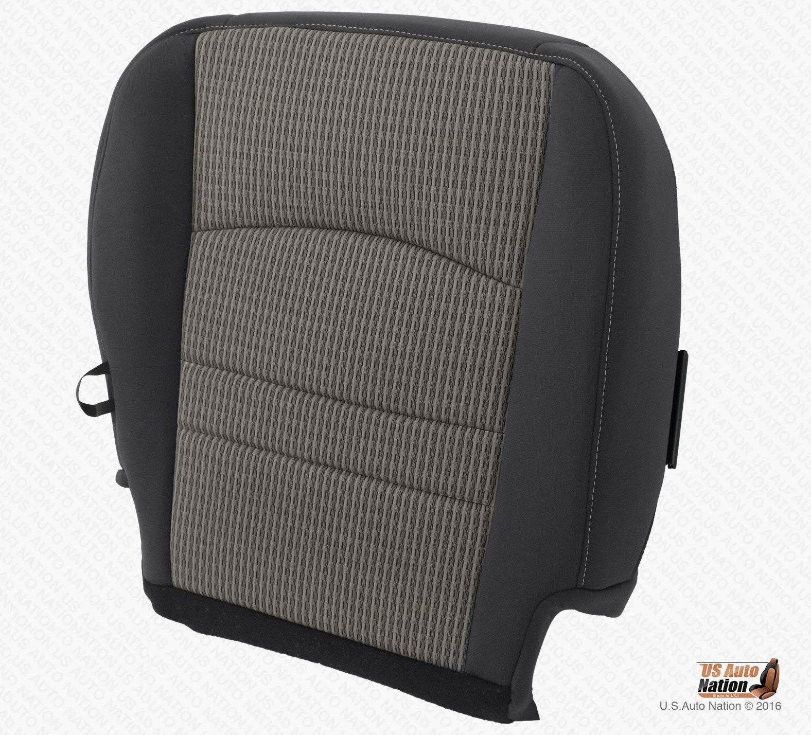 2011 2012 Fits Dodge Ram 1500 2500 SLT Passenger CLOTH Seat Cover Gray/Black