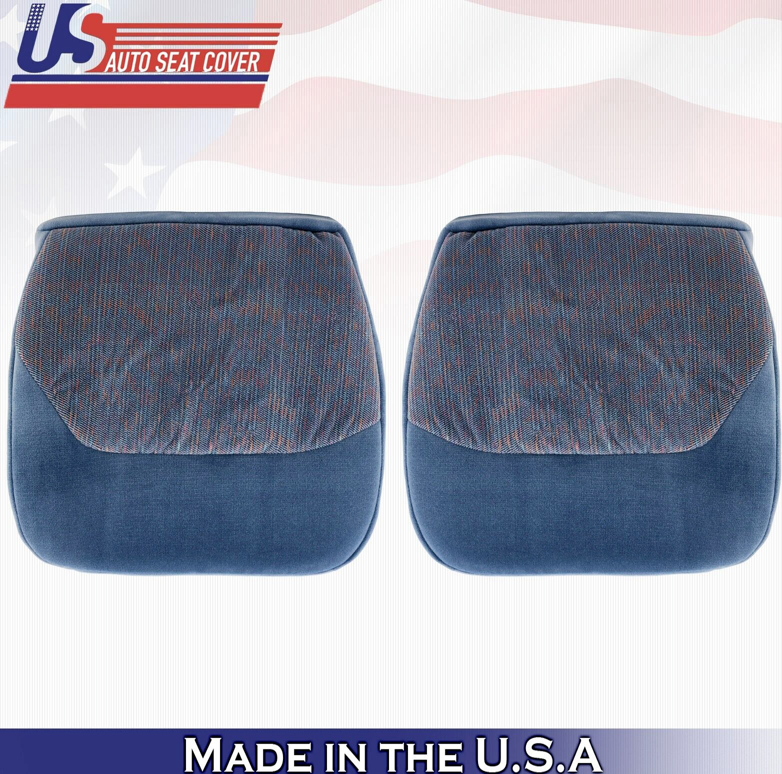 1997 For Ford F150 F250 F350 F450 XLT Driver Passenger Bottom Cloth Covers Blue
