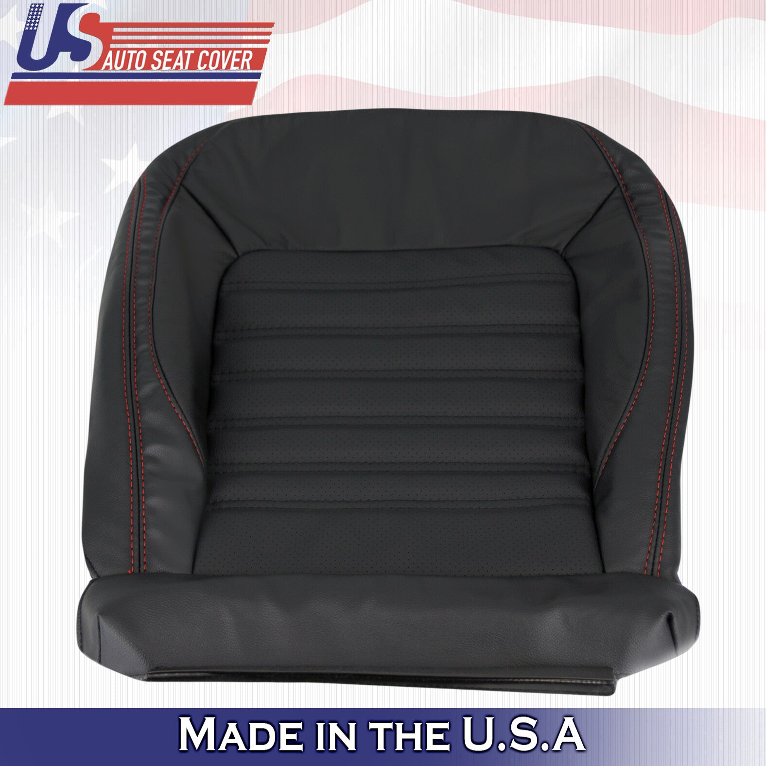 Fits 2011 to 2018 Volkswagen Jetta GLI PASSENGER Bottom Leather Seat Cover Black