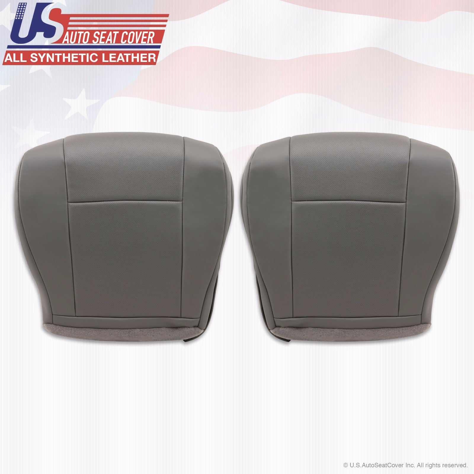 2011 2012 Ford E150 E250 Van Driver-Passenger Bottom Perforated Vinyl Cover Gray
