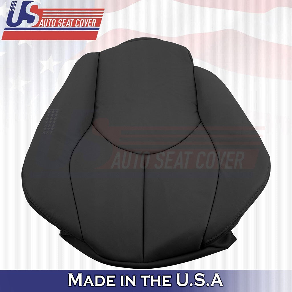 1996 to 2002 For Mercedes Benz SL500 SL600 Driver Top Leather Seat Cover Black
