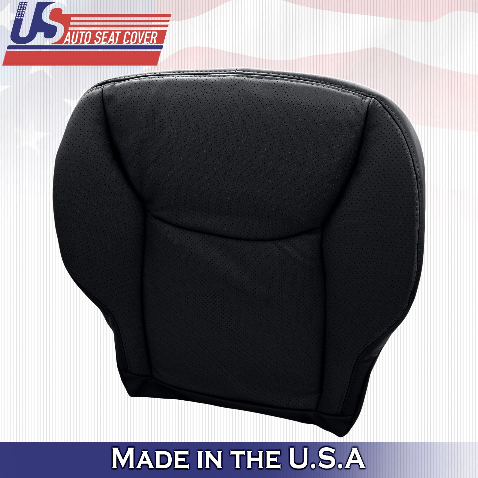 2000 to 2002 Mercedes Benz S Class Driver Passenger Bottom Leather Covers Black
