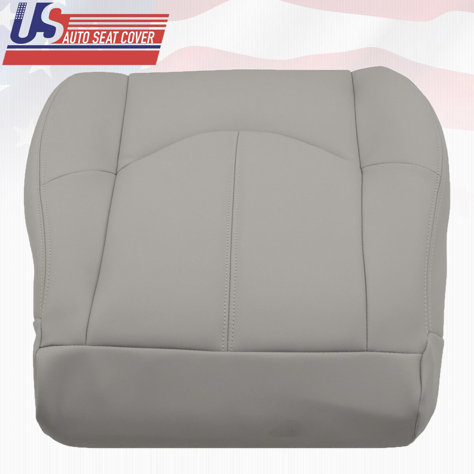Fit 1999 Lexus RX300 Passenger Bottom Replacement Leather Seat Cover Gray
