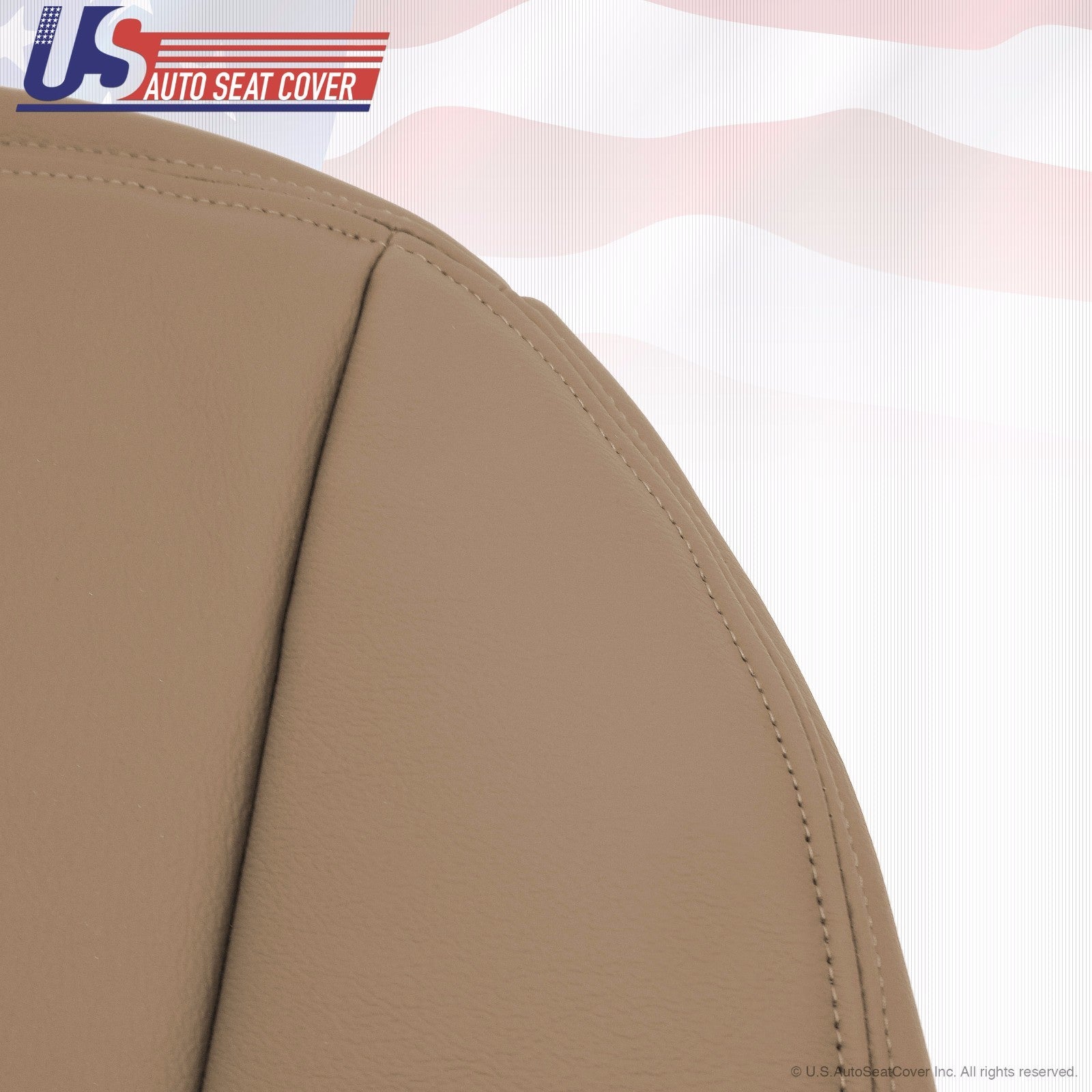 1997-2002 Expedition XLT  Driver Side Bottom Leather Seat Cover Tan