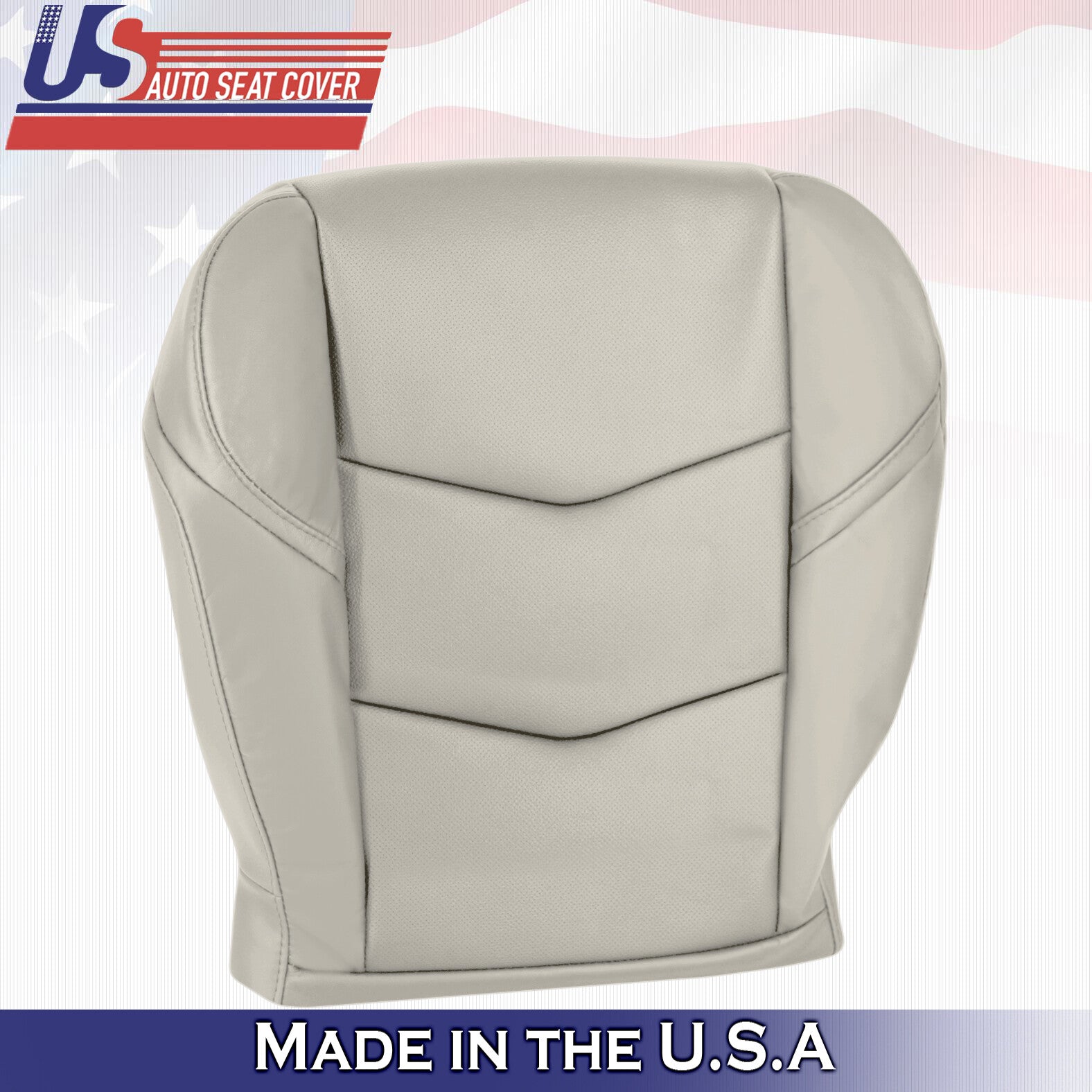 2015 to 2020 For Cadillac Escalade Driver Side Bottom Leather Seat Cover in Tan