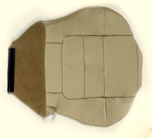 2002 2003 Ford F-150 Lariat XLT Super Crew Driver Bottom Leather Seat Cover Tan