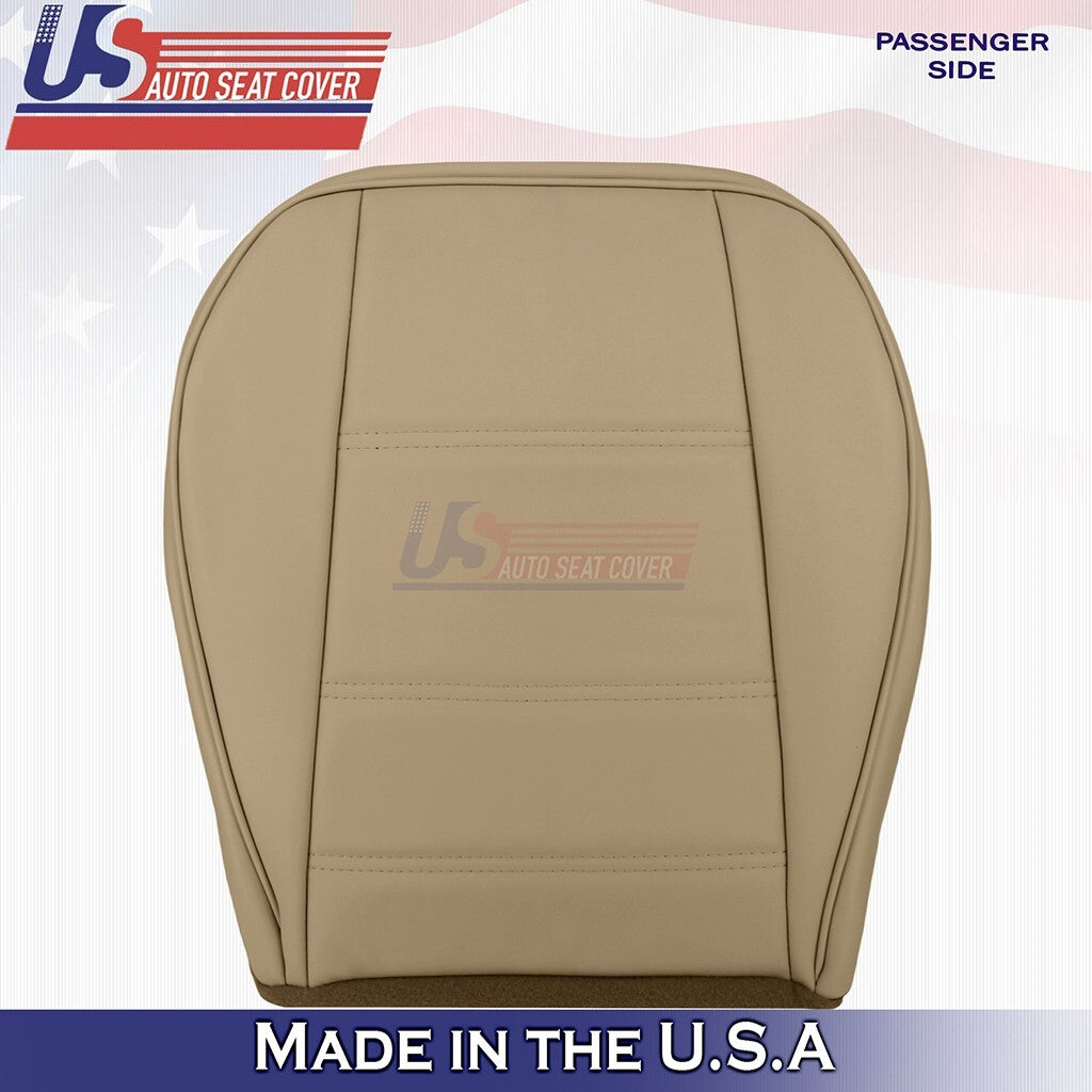 1999-2004 FOR Ford Mustang V6 Passenger Bottom & Top Genuine Leather Cover Tan
