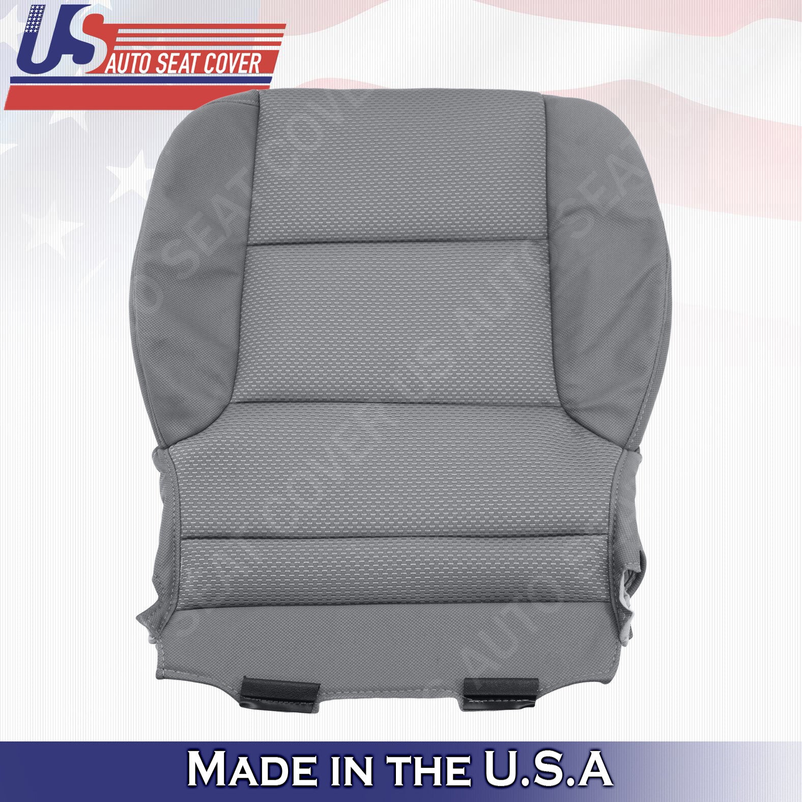2014-2018 Chevy Silverado DRIVER Bottom Cloth Seat Cover Dark Ash Gray