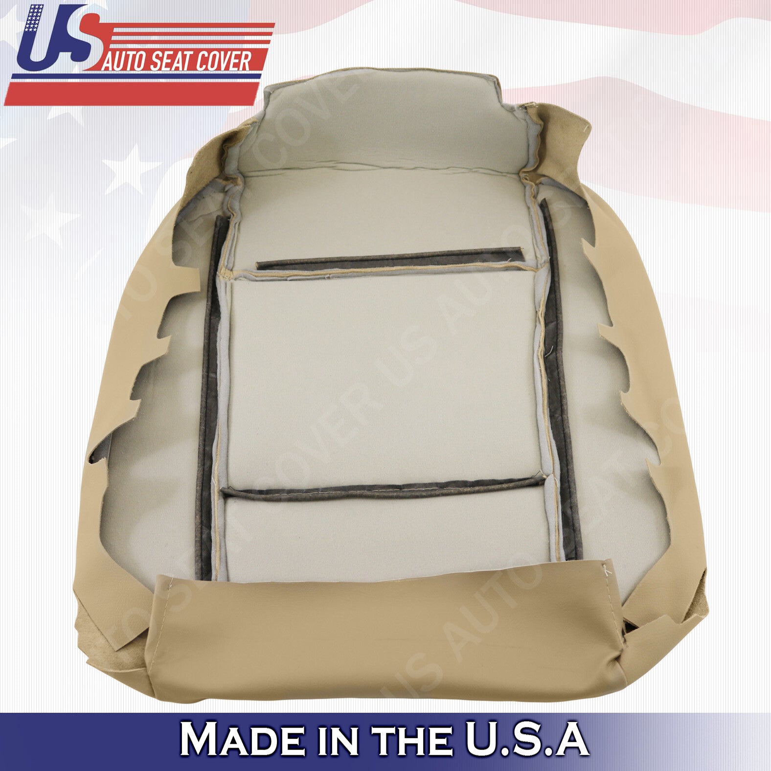 PASSENGER BOTTOM LEATHER SEAT COVER TAN FOR 2002 2003 2004 2005 2006 BMW 5 Serie