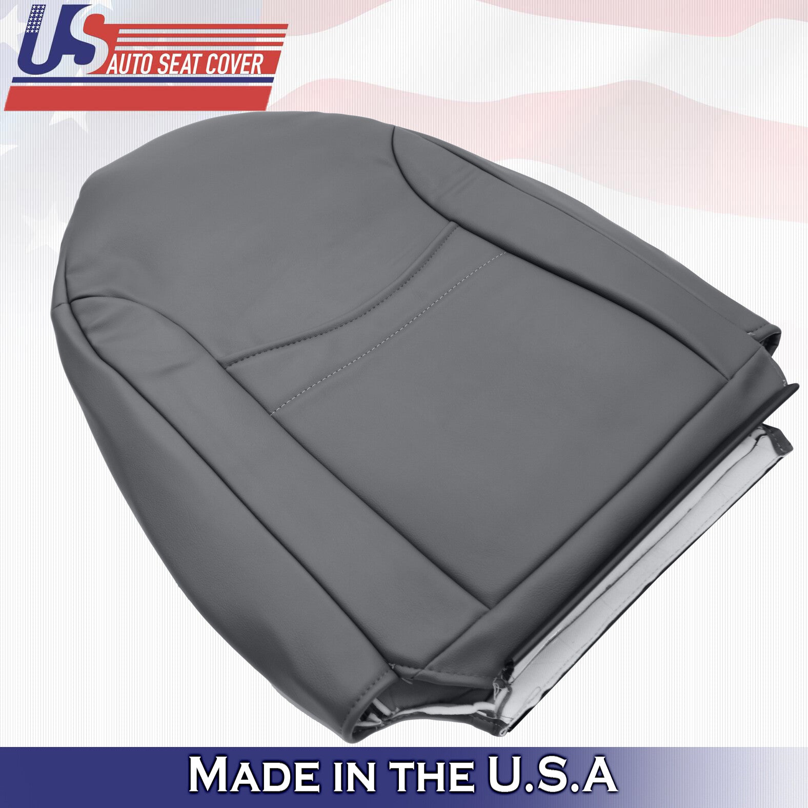 2001 2002 2003 Ford Explorer Sport Front Passenger Top Leather Seat Cover Gray