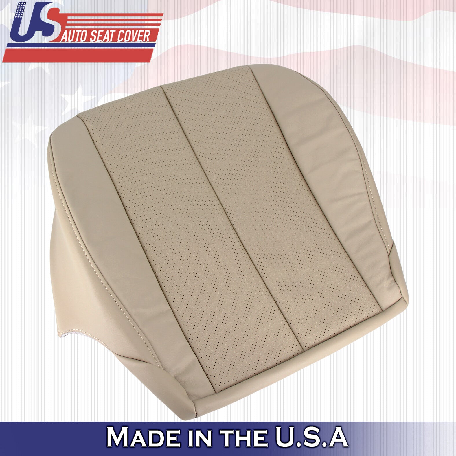 1999 to 2003 For Toyota Camry Solara Passenger Bottom Leatherette Seat Cover Tan
