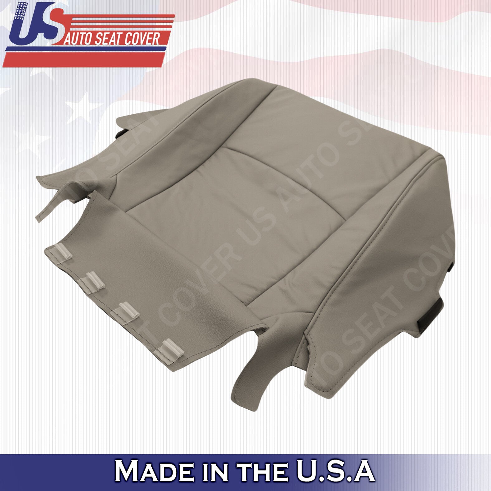 2008 to 2013 For Toyota Highlander Front Passenger Bottom Leather Seat Cover Tan