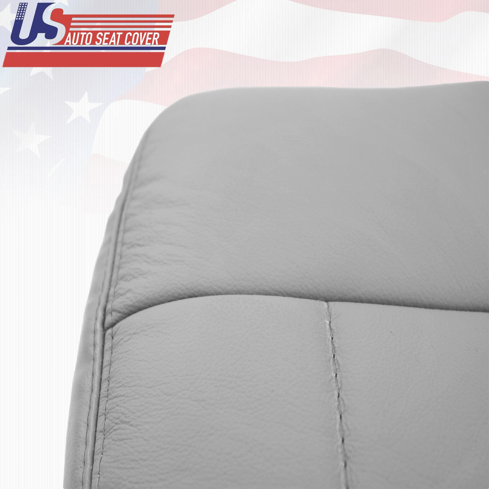 1998 Ford F-150 Lariat Driver Bottom Leather Seat Cover "Med Graphite Gray"