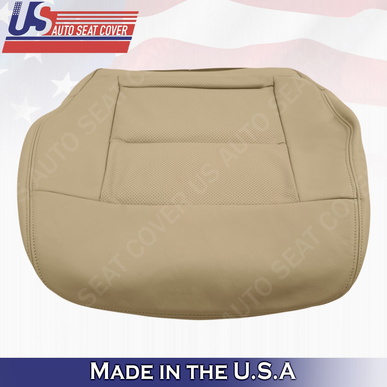 For 2010 2011 2012 2013 Mercedes Benz E-Class Passenger Bottom Leather Cover Tan