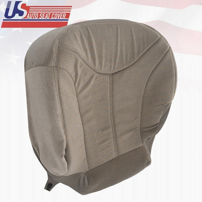 2000 - 2002 GMC Yukon SLE SLT - DRIVER BOTTOM FABRIC REPLACEMENT SEAT COVER TAN