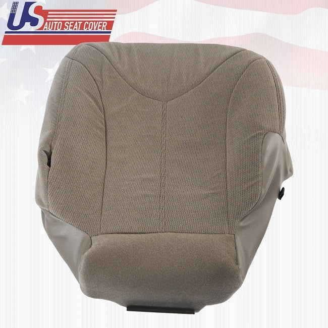 2000 - 2002 GMC Yukon SLE SLT - DRIVER BOTTOM FABRIC REPLACEMENT SEAT COVER TAN
