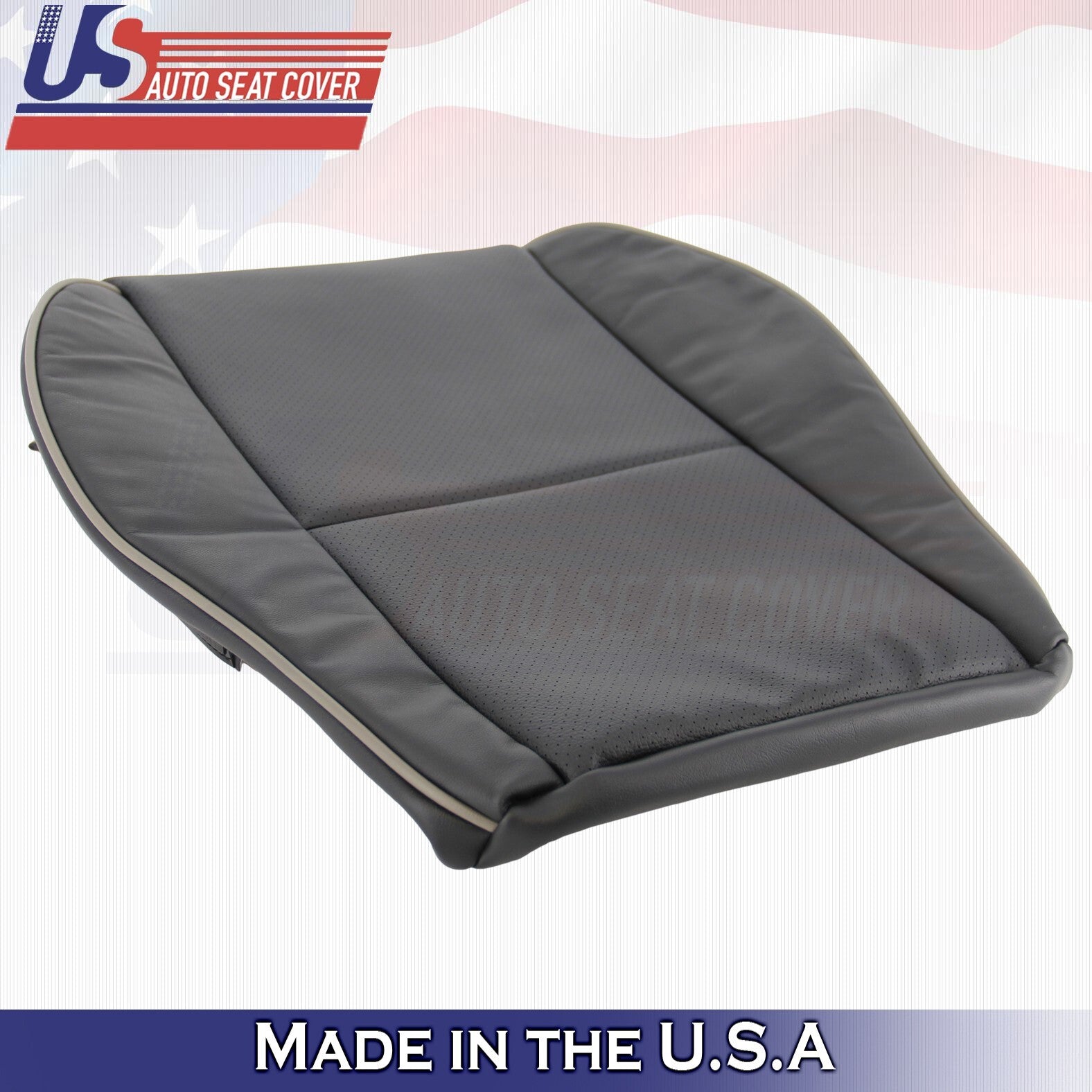 2001 to 2005 For Lexus IS300 Passenger Bottom Leather Seat Cover Black