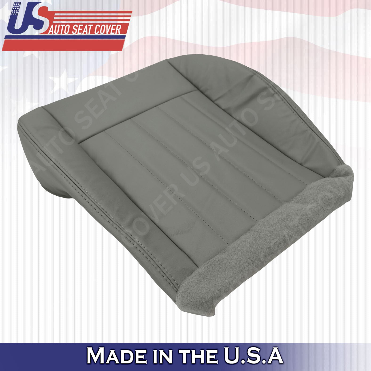 2005 2006 2007 For Jeep Liberty Limited DRIVER Bottom Leather Seat Cover Gray