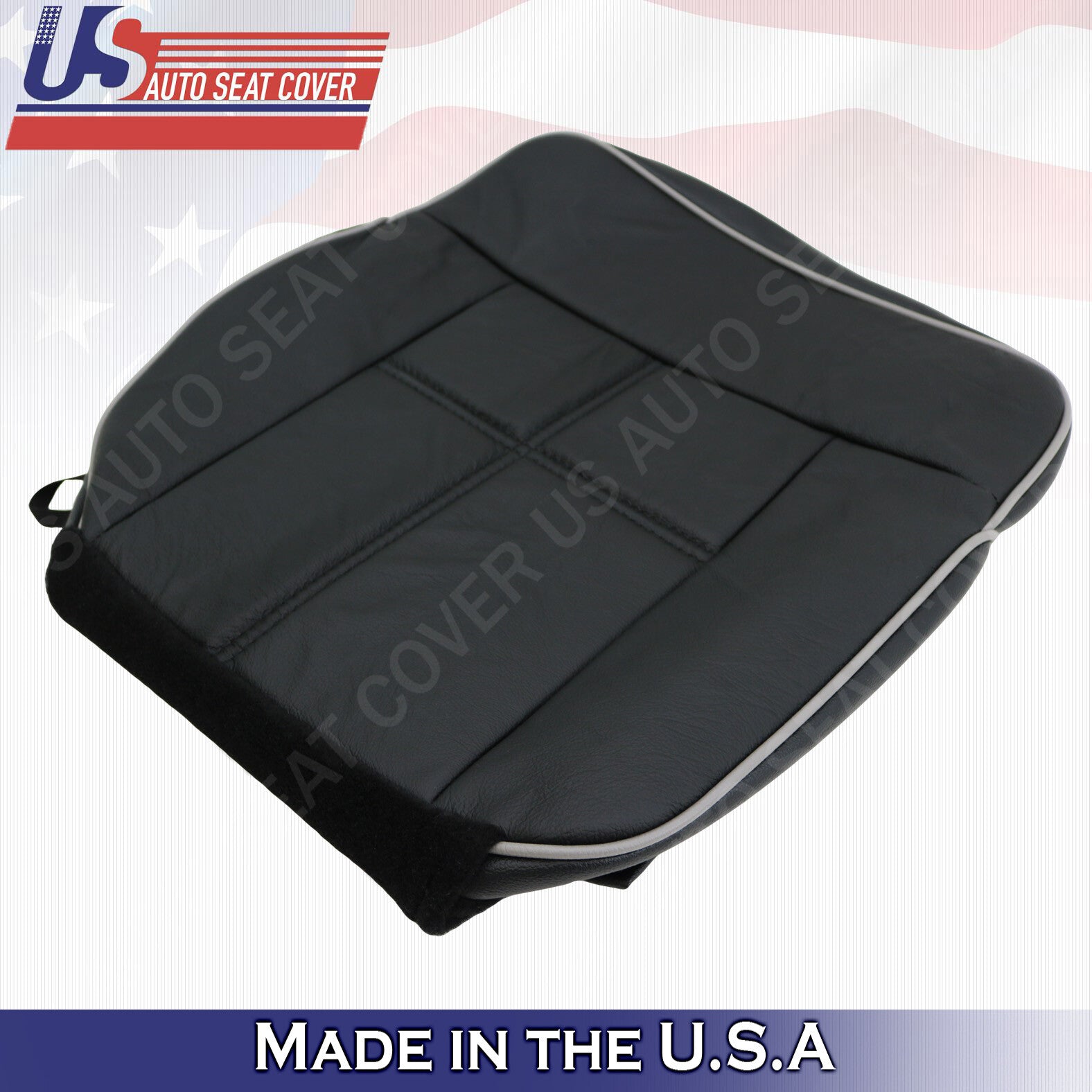 2006 2007 2008 Lincoln Mark LT Driver & Passenger Bottom Leather Cover Ebony